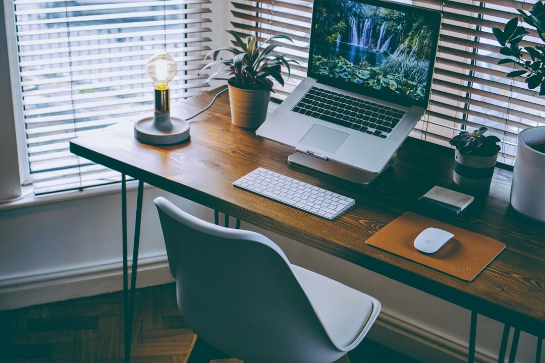 organized home workspace