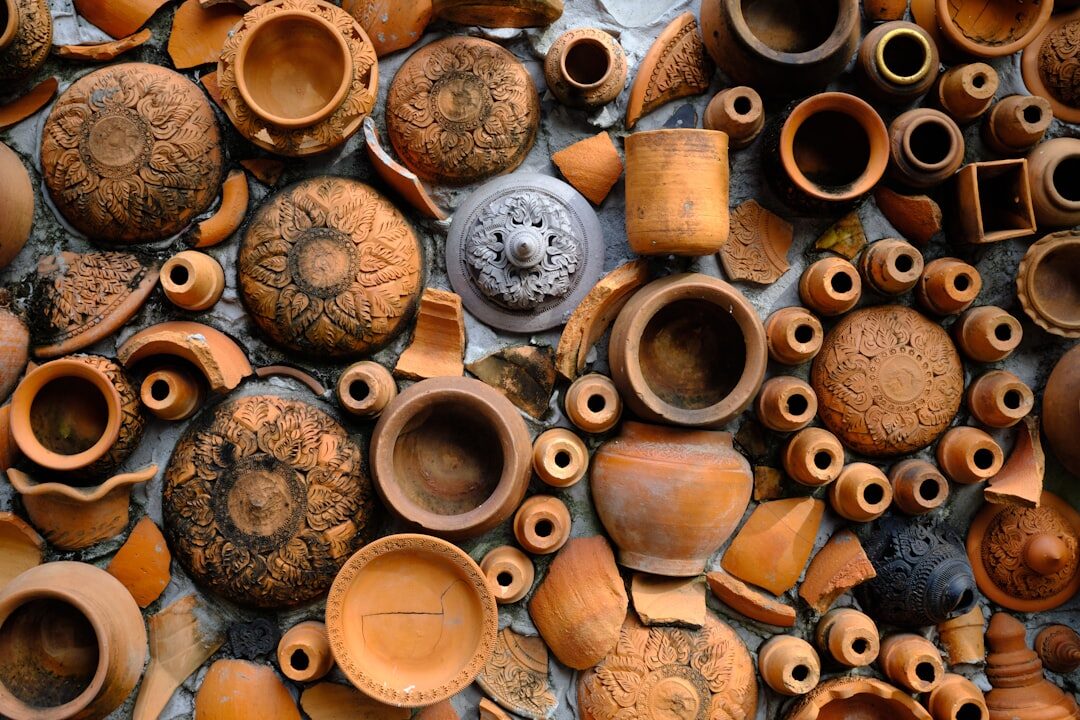 ancient javanese pottery fragments